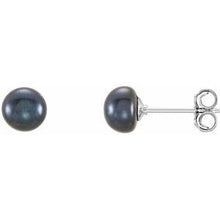 Load image into Gallery viewer, 5-6 mm White Freshwater Cultured Pearl Earrings
