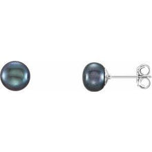 Load image into Gallery viewer, 5-6 mm White Freshwater Cultured Pearl Earrings
