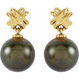 Tahitian Cultured Pearl Earrings