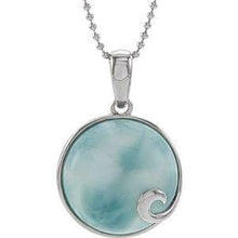 Load image into Gallery viewer, Larimar Cabochon Pendant
