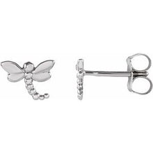 Load image into Gallery viewer, 7.5x6 mm Dragonfly Earrings
