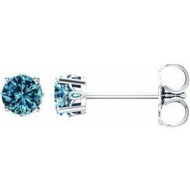 Amethyst 4-Prong Scroll Setting® Stud Earrings