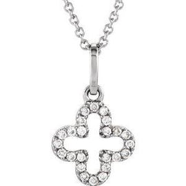 .07 CTW Petite Diamond Cross 16