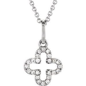 .07 CTW Petite Diamond Cross 16