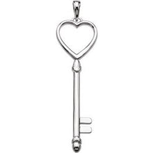 Load image into Gallery viewer, 49x13 mm Key &amp; Heart Pendant
