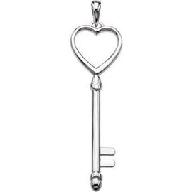 49x13 mm Key & Heart Pendant