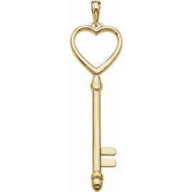 49x13 mm Key & Heart Pendant
