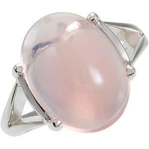 Rose Quartz Cabochon Ring