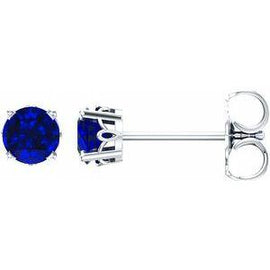 Amethyst 4-Prong Scroll Setting® Stud Earrings