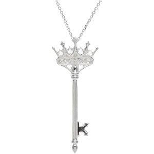 1/10 CTW Diamond Crown Key 18