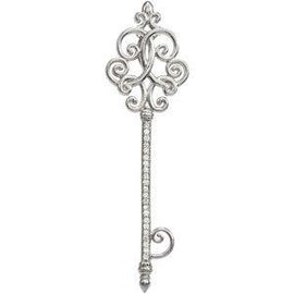 1/8 CTW Diamond Scroll Key 18