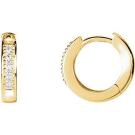 1/10 CTW Diamond Hoop Earrings