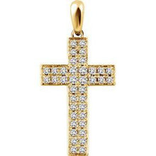 Load image into Gallery viewer, 1/4 CTW Diamond Cross Pendant
