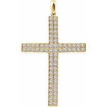 Load image into Gallery viewer, 1/4 CTW Diamond Cross Pendant
