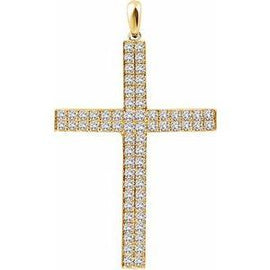 1/4 CTW Diamond Cross Pendant