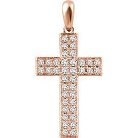 1/4 CTW Diamond Cross Pendant