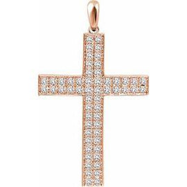 1/4 CTW Diamond Cross Pendant