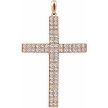 Load image into Gallery viewer, 1/4 CTW Diamond Cross Pendant
