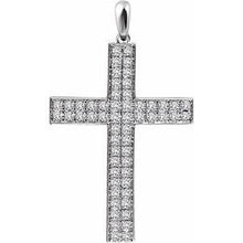 Load image into Gallery viewer, 1/4 CTW Diamond Cross Pendant
