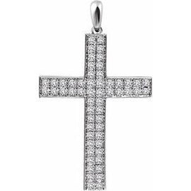 1/4 CTW Diamond Cross Pendant