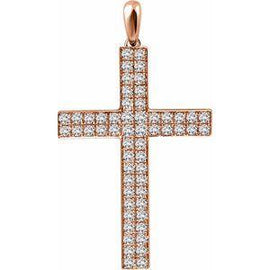 1/4 CTW Diamond Cross Pendant