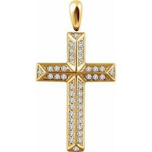 Load image into Gallery viewer, 1/4 CTW Diamond Cross Pendant
