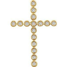 Load image into Gallery viewer, 1/4 CTW Diamond Cross Pendant
