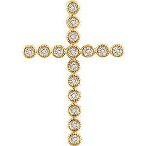 1/4 CTW Diamond Cross Pendant