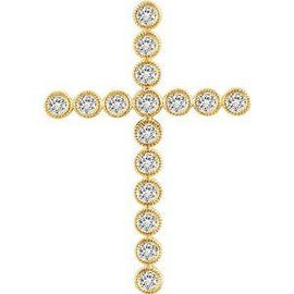 1/4 CTW Diamond Cross Pendant