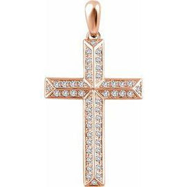1/4 CTW Diamond Cross Pendant
