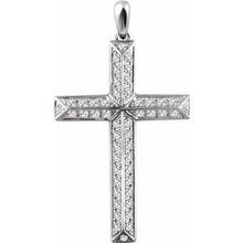 Load image into Gallery viewer, 1/4 CTW Diamond Cross Pendant
