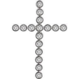 1/4 CTW Diamond Cross Pendant