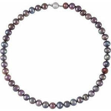 Load image into Gallery viewer, Black Freshwater Cultured Pearl 7.75&quot; Bracelet
