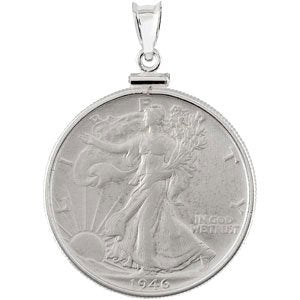 Walking Liberty 1/2 Dollar Coin Pendant