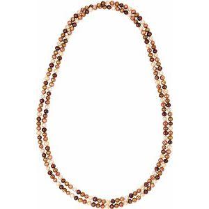Freshwater Cultured Dyed Chocolate Pearl Rope 72