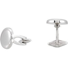Load image into Gallery viewer, 15.9 mm Men&#39;s Round Shaped Cuff Links
