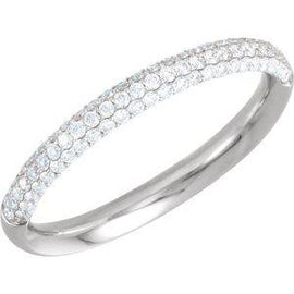 3/8 CTW Diamond Pavé Anniversary Band