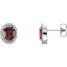 Load image into Gallery viewer, Peridot &amp; .08 CTW Diamond Earrings

