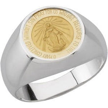 Load image into Gallery viewer, Round Miraculous Medal Ring
