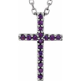 .07 CTW Diamond Petite Cross 16