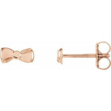 Load image into Gallery viewer, 6.5x3.1 mm Bow Earrings
