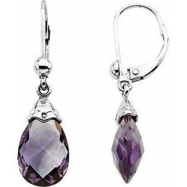 Amethyst Briolette Earrings