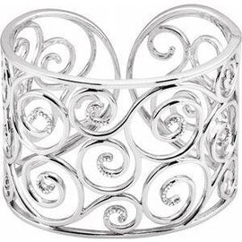 3/8 CTW Diamond Cuff Bracelet