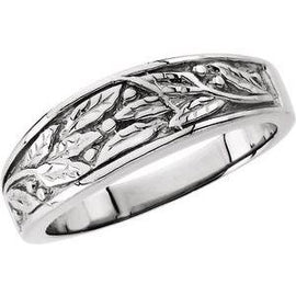 6.25 mm Leaf Design Band
