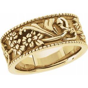 9 mm Floral Band