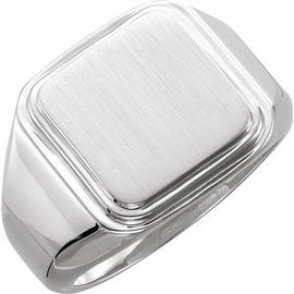 Posh Mommy® Men's Square Signet Ring