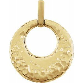 Hammered Circle Pendant