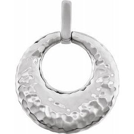 Hammered Circle Pendant
