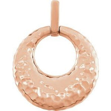 Load image into Gallery viewer, Hammered Circle Pendant

