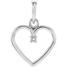 Load image into Gallery viewer, .03 CTW Diamond Heart Pendant
